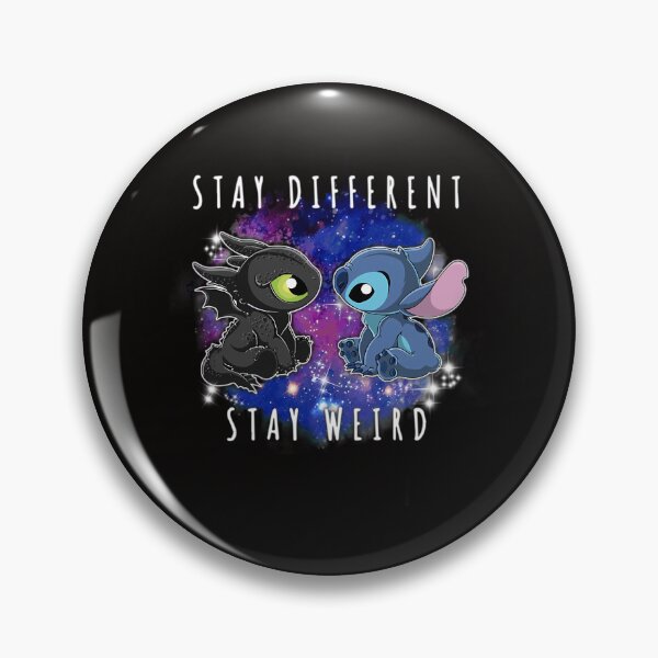 Item preview,  Toothless And Stitch Stay Different Stay Weird  designed and sold by LAZAR-EG.