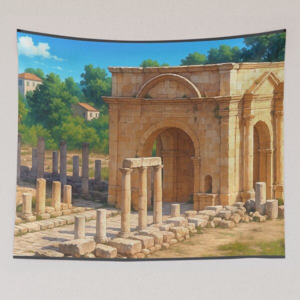Item preview, The Northern Tetrapylon Archway in Jerash designed and sold by KAI-Studio.