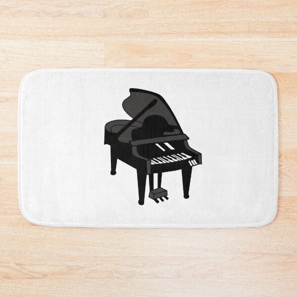 Item preview, Cute Black and White Grand Piano Illustration designed and sold by cpop-studio.