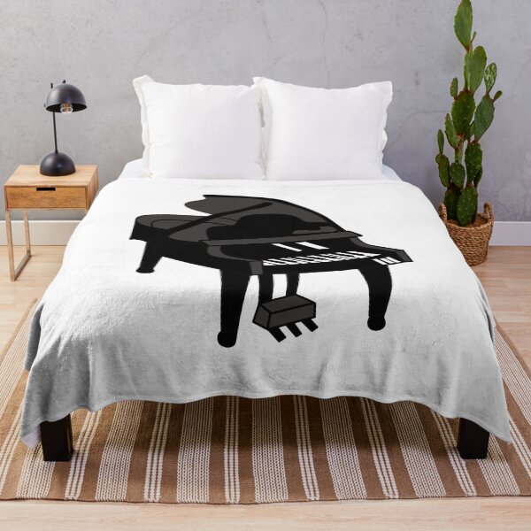 Item preview, Cute Black and White Grand Piano Illustration designed and sold by cpop-studio.