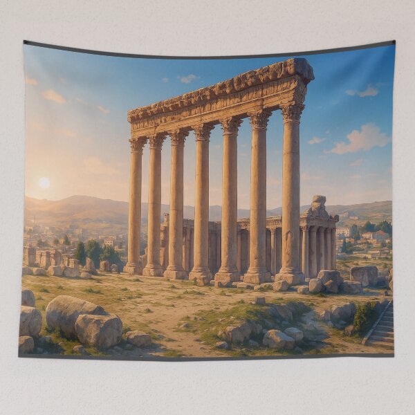 Item preview, Temple of Jupiter in Baalbek Roman Ruins designed and sold by KAI-Studio.