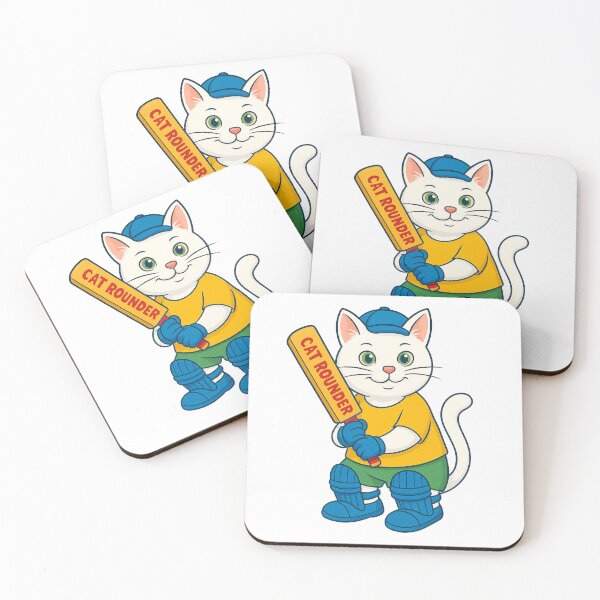 Item preview, cricketer Catrounder Cat designed and sold by UniqueDesignHub.