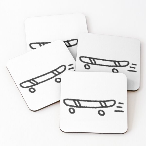 Item preview, hand drawn skateboard illustration fun doodle scrapbook designed and sold by ItsMeSamad.
