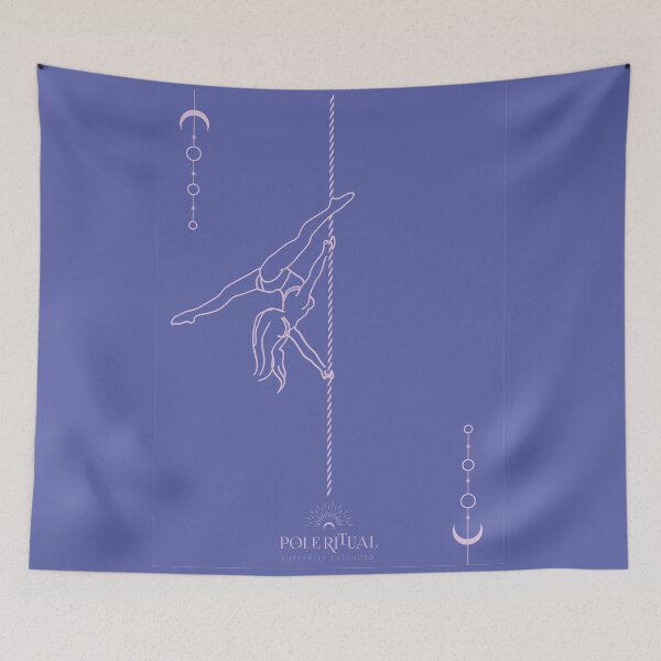 Item preview, Pole dancing illustration | Purple-Blue collection designed and sold by MarieBlly.
