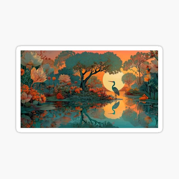 Aperçu de l'œuvre Bord de rivière à Bali créée et vendue par andreisky.