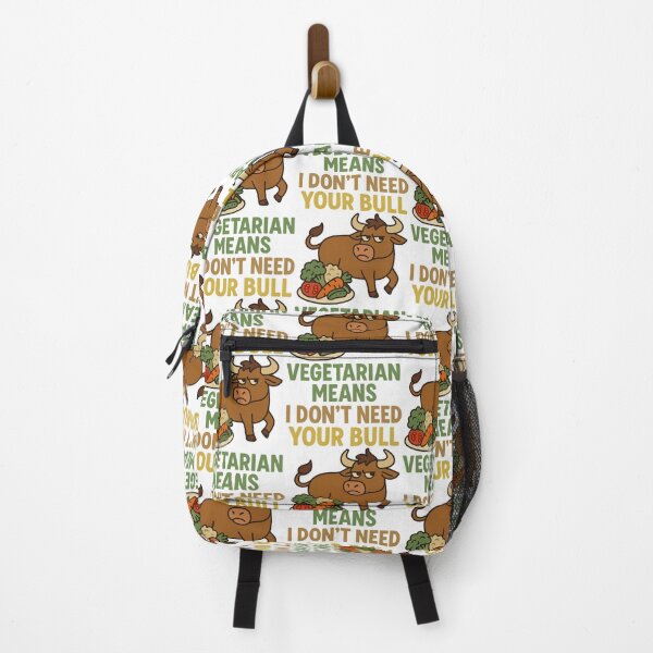 Item preview, Vegetarian Means I Don’t Need Your Bull | Funny Vegan Cow T-Shirt designed and sold by TeeTimeTreasure.