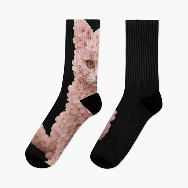 Item preview, Cherry Blossom Cat – Floral Fantasy Feline Art designed and sold by Josinta.
