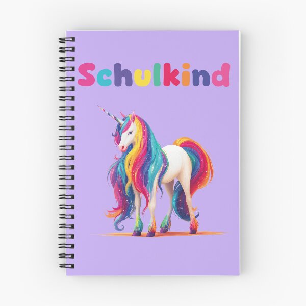 Item preview, Rainbow Mane Unicorn Schoolchild designed and sold by Lichtisign.