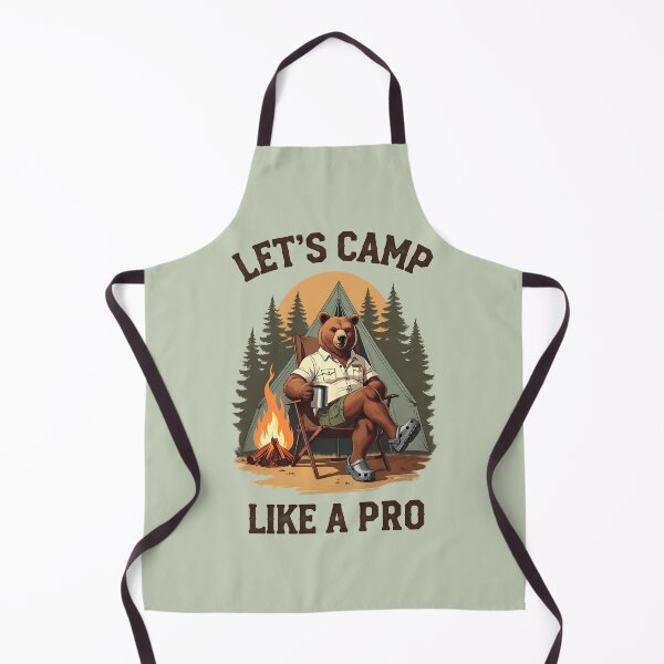 Item preview, Cool Camping Papa Bear, Let's Camp Like a Pro designed and sold by QuirkySpark.