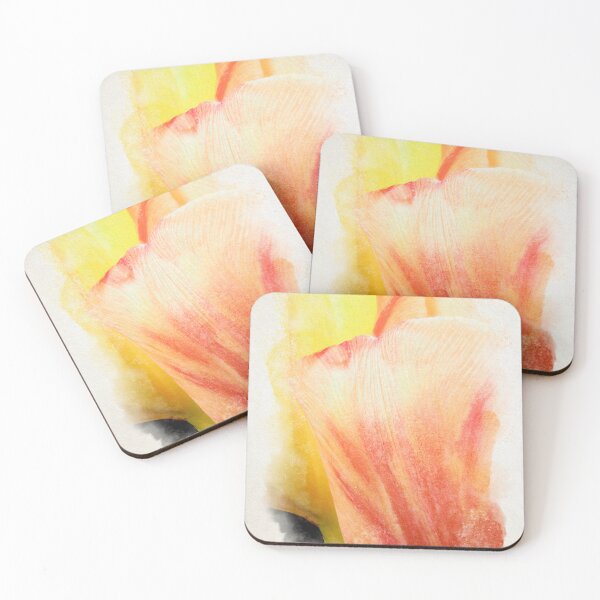 Item preview, closeup of two tulips in watercolor designed and sold by FotoMahieu.