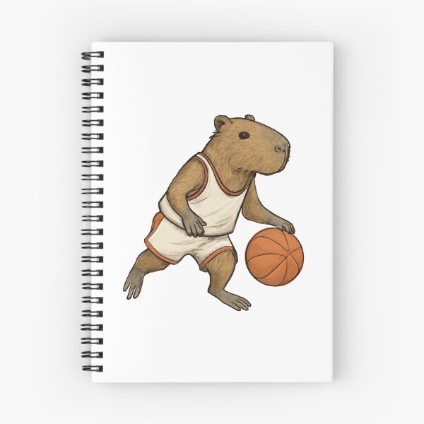 Item preview, Capybara Playing Basketball designed and sold by CuteArtPack.