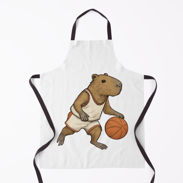 Item preview, Capybara Playing Basketball designed and sold by CuteArtPack.