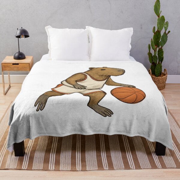 Item preview, Capybara Playing Basketball designed and sold by CuteArtPack.