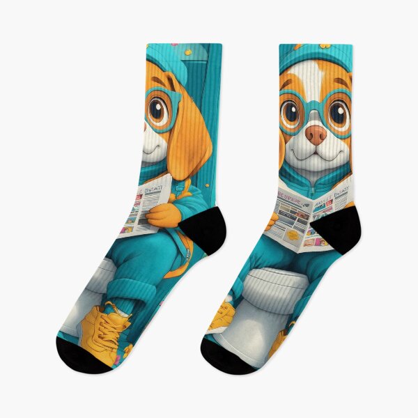 Item preview, Animal Stylish Beagle Dog Reading Newspaper Toilet Floral Charming Quirk designed and sold by juniorcastros.