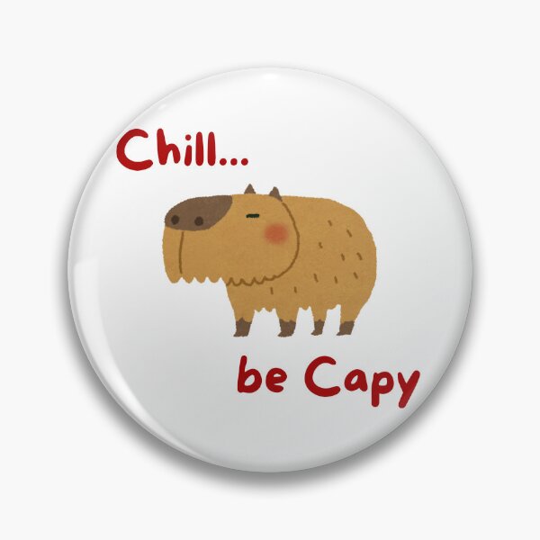 Item preview, Chill Be Capy – Cute Capybara Aesthetic Animal Meme Design designed and sold by lunacustomsph.