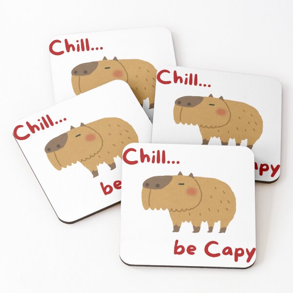 Item preview, Chill Be Capy – Cute Capybara Aesthetic Animal Meme Design designed and sold by lunacustomsph.