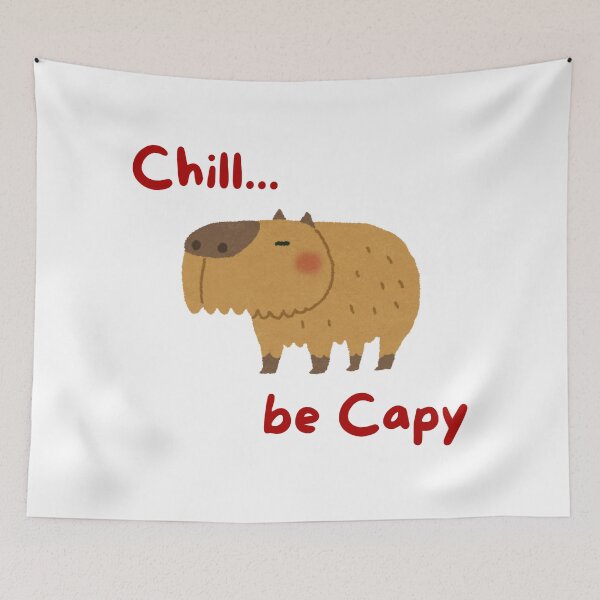 Item preview, Chill Be Capy – Cute Capybara Aesthetic Animal Meme Design designed and sold by lunacustomsph.