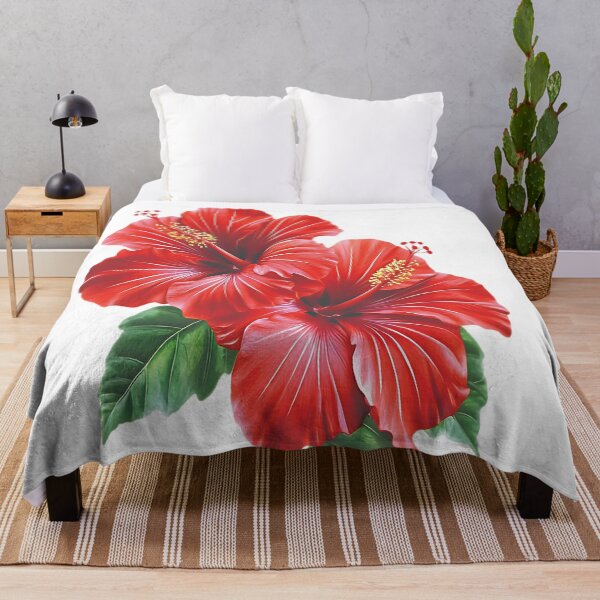 Item preview, Red Hibiscus Print - sticker designed and sold by BASFARFASHION.