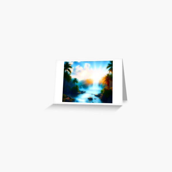 Arteman Inspiration - Collection Oasis Paradisiaque - "Transmutation Céleste" Carte de vœux