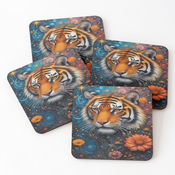 Item preview, Cosmic Tiger – Mystical Artwork designed and sold by PawPrintStyles.