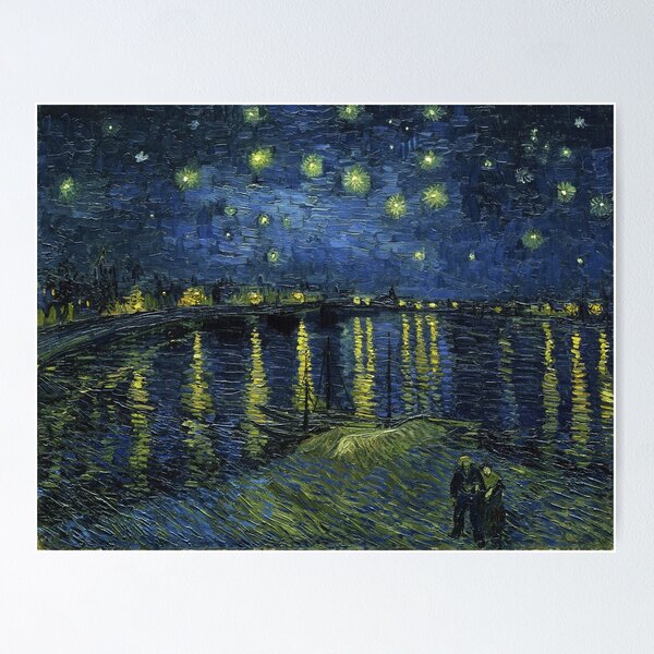 Aperçu de l'œuvre Nuit étoilée sur le Rhône de Van Gogh créée et vendue par KAI-Studio.