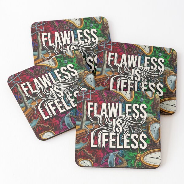 Item preview, Flawless is Lifeless Surreal Melting Time Dystopian Poster designed and sold by Elizarfa.