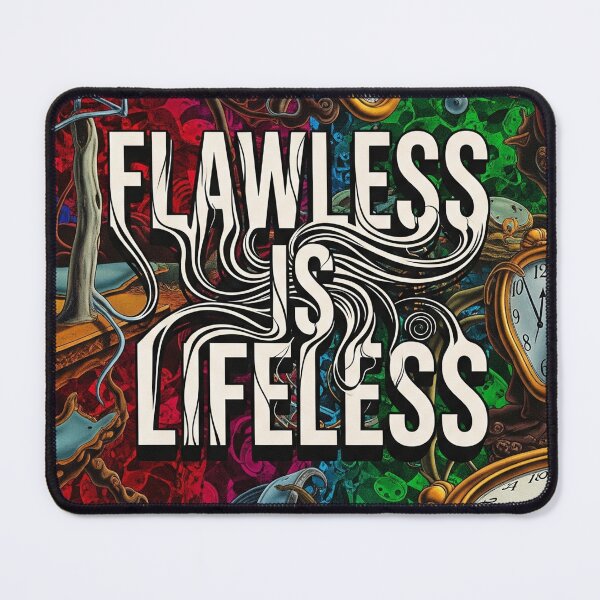 Item preview, Flawless is Lifeless Surreal Melting Time Dystopian Poster designed and sold by Elizarfa.