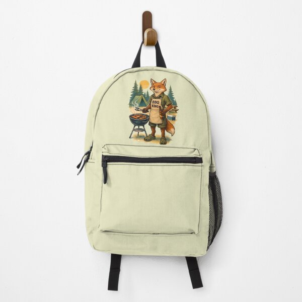 Item preview, Funny Camping Fox, Let's Camp Like a Pro, BBQ King designed and sold by QuirkySpark.