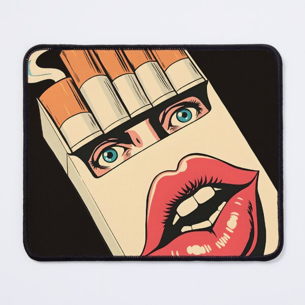Item preview, Cigarette Face - Surreal Pop Art Anti-Smoking Statement designed and sold by AbdS07.