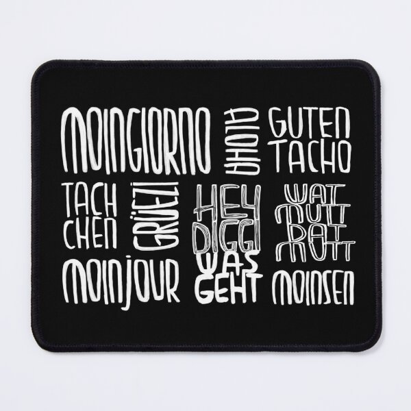 Item preview, Say hello, Moinsen, moinjour, funny greeting designed and sold by badlydrawnbabe.
