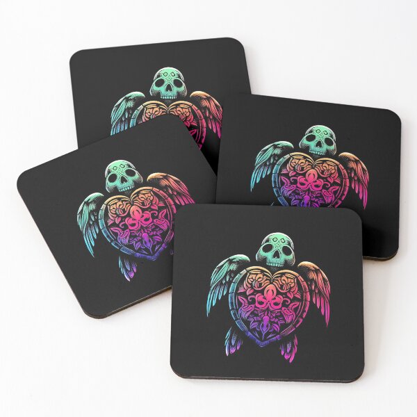 Item preview, Mystical Skull-Style Gothic Sea Turtle designed and sold by SoulOfTrees.