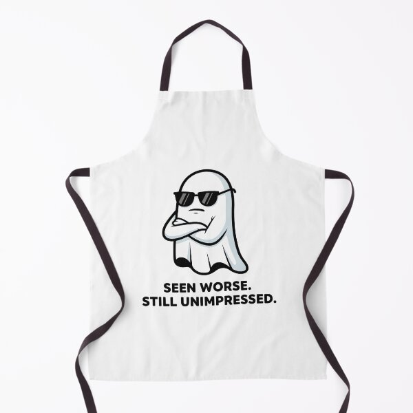 Item preview, Ghost of Meh – Bored Minimalist Ghost With Sarcastic Attitude designed and sold by MegzDesign.