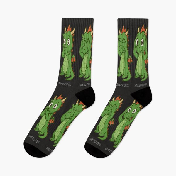 Item preview, Three wise Dragons see/hear/speak no evil  designed and sold by JamesDunican.