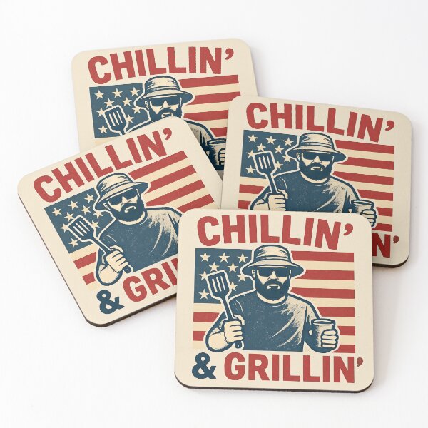 Item preview, Chillin and grillin designed and sold by ManikRaja.