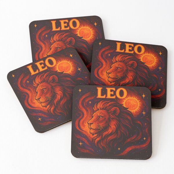 Item preview, Fiery Cosmic Leo Zodiac Sticker with Celestial Sun designed and sold by Mo & Ko Design.