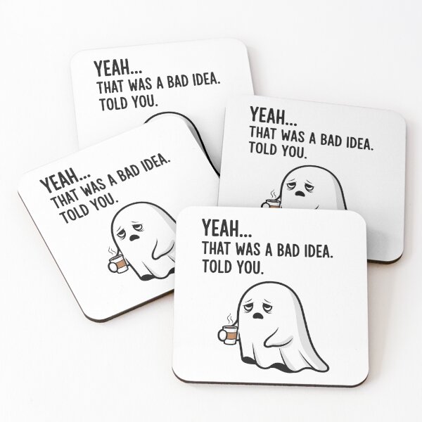 Item preview, Ghost of Regret – Sarcastic Funny Ghost With Relatable Text designed and sold by MegzDesign.
