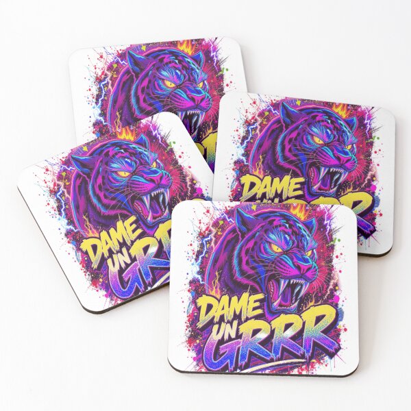 Item preview, Neon Panther – Fierce Street Art with “ Dame un GRRR " designed and sold by Dubaay.
