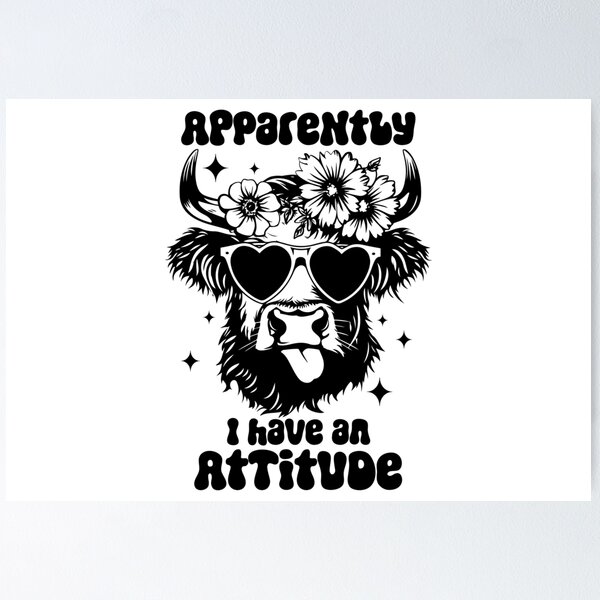Item preview,  Apparently I Have an Attitude designed and sold by Hairball-Pets.