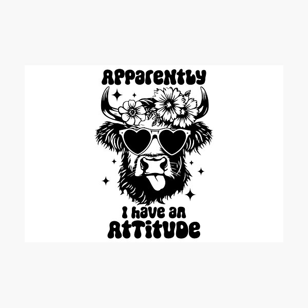 Item preview,  Apparently I Have an Attitude designed and sold by Hairball-Pets.