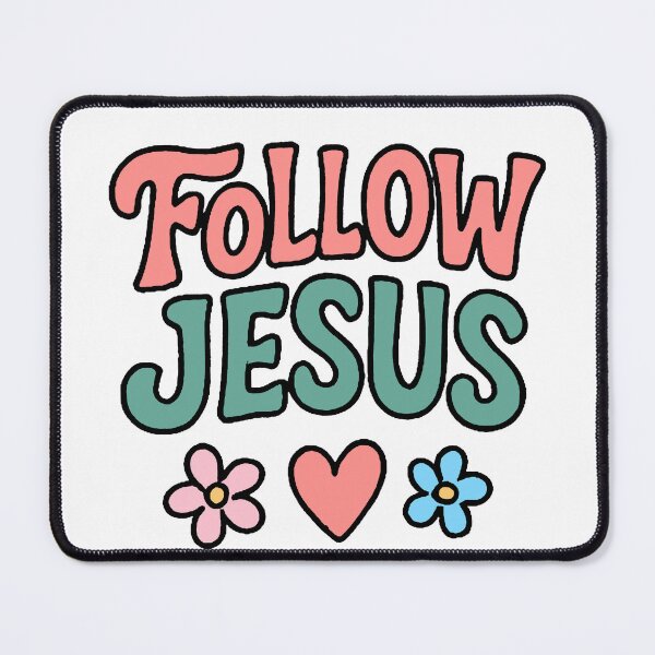 Item preview, Follow Jesus Cute Text designed and sold by FarieArt.