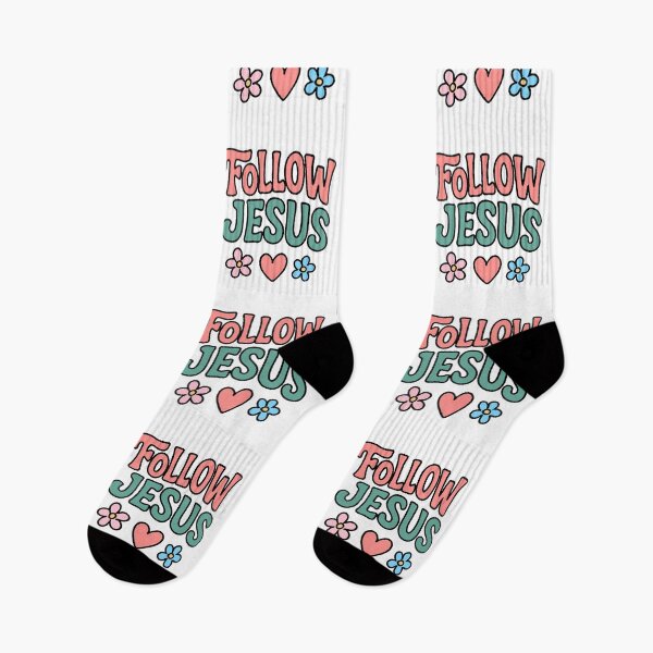 Item preview, Follow Jesus Cute Text designed and sold by FarieArt.