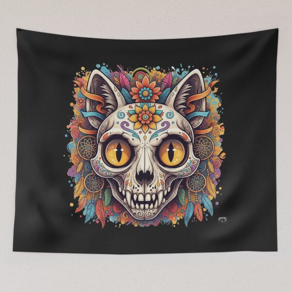 Item preview, hobo cat skull designed and sold by DRIVNdesign.