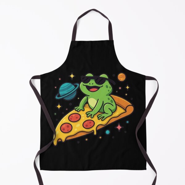Item preview, Frog on a Pizza Rocket – Cosmic Vibes Only designed and sold by Pawtastic Vibes.