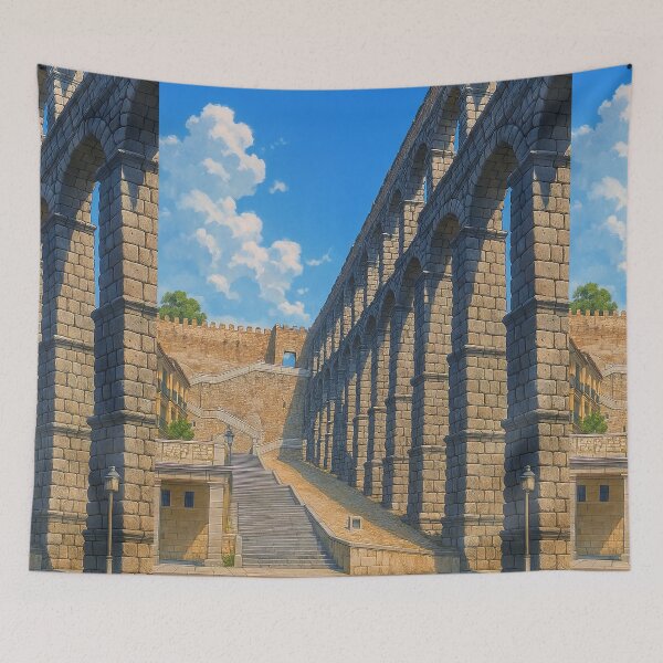 Item preview, Roman Stone Aqueduct in Segovia Spain designed and sold by KAI-Studio.