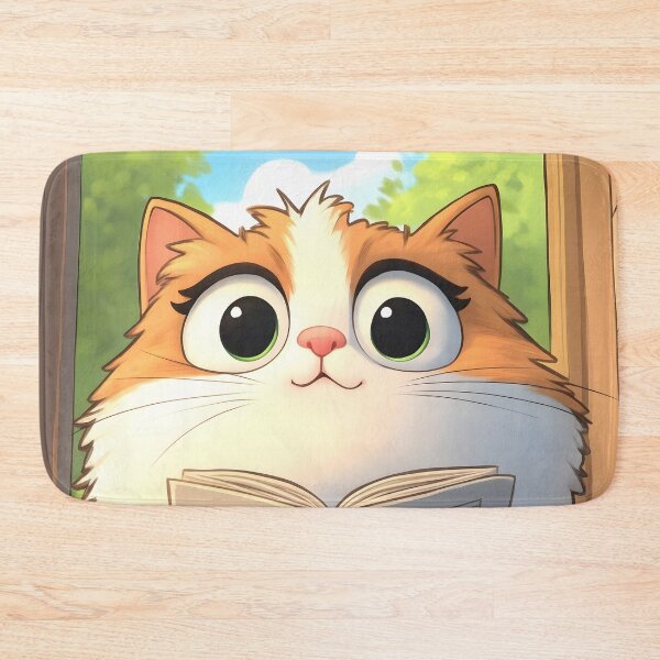 Item preview, Animal Adorable Turkish Van Cat Reads Newspaper Toilet Moment designed and sold by earlobejerk.