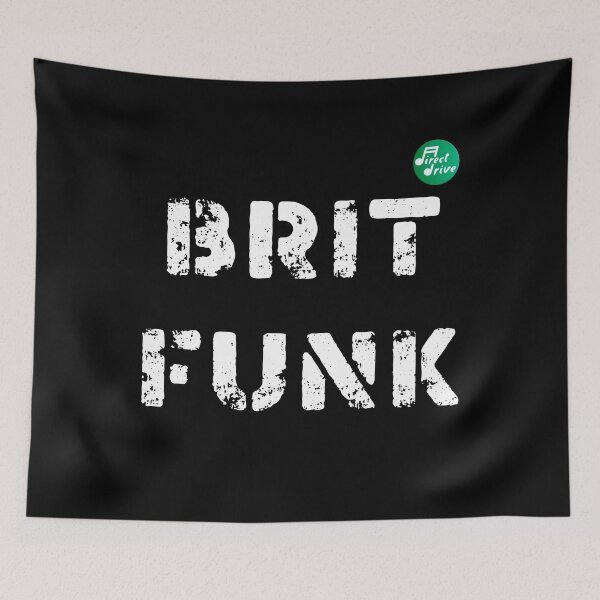 Item preview, BRIT FUNK - White Lettering - with Direct Drive badge designed and sold by DirectDrive85.