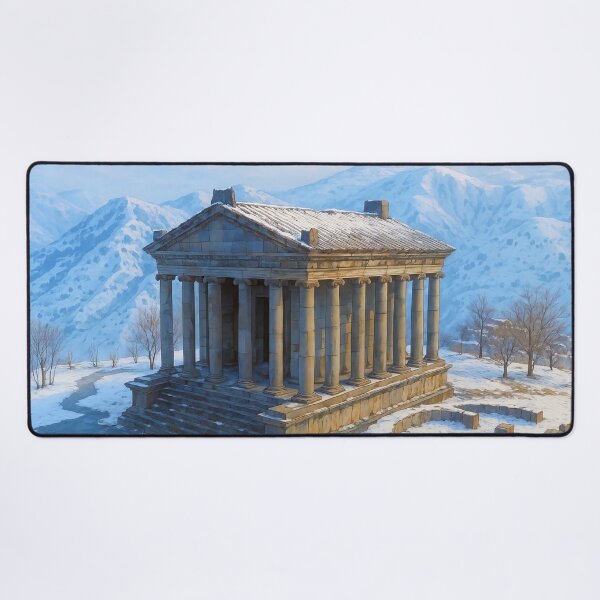 Item preview, The Garni Temple of Armenia in Winter designed and sold by KAI-Studio.