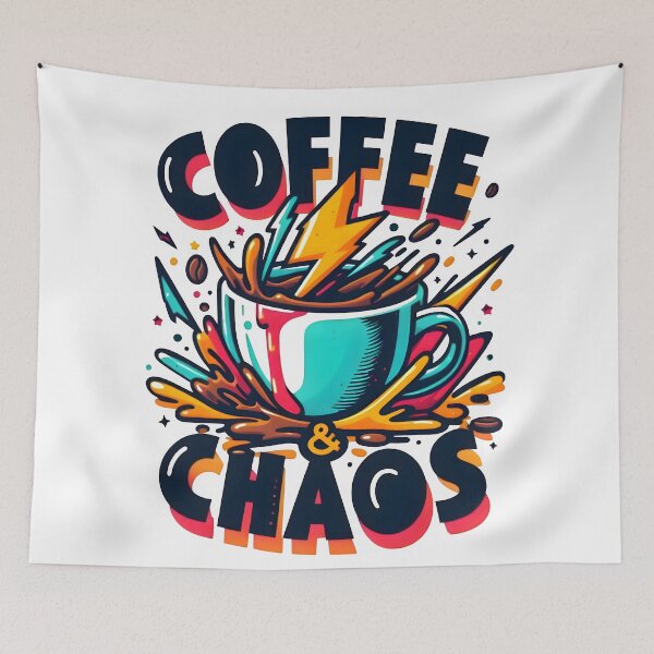 Item preview, coffee, caffeine, coffee fuel, chaos designed and sold by TrueArtVibes.