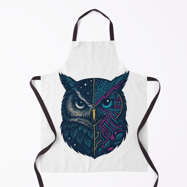 Item preview, Cyber Owl: Futuristic Tech and Nature Hybrid Design designed and sold by Shoot-The-Moon.