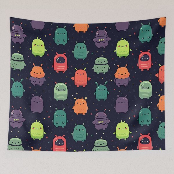 Item preview, Cute Alien Pattern designed and sold by bapupa.